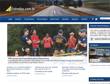 Tablet Screenshot of estradas.com.br